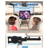 bokilino Tablet Holder for Car Headrest, [3 in 1 Adjustable Extension Arm] iPad Car Mount for Back Seat, Road Trip Essentials for Kids, for 4.7-12.9 Like iPad Pro, Air, Mini, Galaxy, Fire HD Tablet