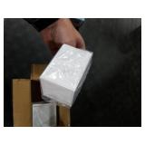 White Acrylic Pencil Pen Holder Cup 2 Pack,Desk Accessories Holder,Makeup Brush Storage Organizer,Modern Design Desktop Stationery Organizer for Office School Home Supplies,2.6x 2.6x 4 inches