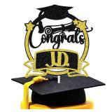 Congrats JD Cake Topper, Congrats Lawyer/Juris Doctor Degree, Class of 2025 Law Grad Graduation Party Decorations Supplies