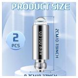 Funtery 2 Pcs Halogen Replacement Bulbs Compatible with Welch Allyn, 3.5v Lamp Type 03100-u Otoscope Lamp