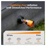 FLEXTAILGEAR Air Pump for Inflatables Max Pump 3, 5Kpa Portable Air Pump, 500L/min Air Mattress Pump with Camping Light,Portable Inflator for Inflatable Pillows Swim Rings Air Mattresses Air Bed Boats