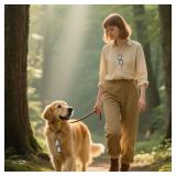 Stainless Steel Military Dog Tags, Complete Steel Ball Chain and Black Tag Silencers - Suitable for Large and Small Dogs Dog Tag Set