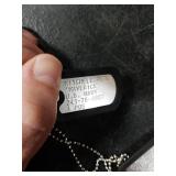 Stainless Steel Military Dog Tags, Complete Steel Ball Chain and Black Tag Silencers - Suitable for Large and Small Dogs Dog Tag Set