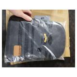 Anbte Folding Camping Table, Aluminum 24 x 16 Adjustable Height Small Folding Table with Carrying Handle, Lightweight, Portable Camping Table Waterproof for Outdoor Indoor Picnic Beach BBQ (Black)