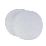 HOMESJUN Set of 2, 95% Feather 5% Down 18 Inch Round Decorative Pillow Insert, Cotton Cover, White, Set of 2