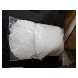 HOMESJUN Set of 2, 95% Feather 5% Down 18 Inch Round Decorative Pillow Insert, Cotton Cover, White, Set of 2