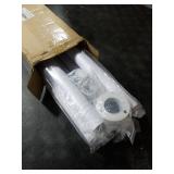 Mavivegue White Closet Rod, 17 to 99 Inches Adjustable Closet Rods for Hanging Clothes, 1.3 Inches Closet Hanging Rod Heavy Duty Tension Rod for Closet Wardrobes Laundry RV, Bathroom