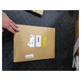 OWENIE Furman Grey Sheer Curtains 54 Inch Length 2 Panels Set for Living Room Bedroom, Airy Jacquard Clip Short Curtains for Small Window, Modern Rod Pocket Bathroom Window Curtain Each 42W inch 54L