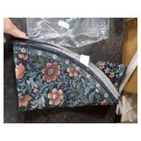 Round Rug 6ft Black Washable Floral Circle Rug,Vintage Boho Botanical Round Area Rugs, Non-Slip Soft Low-Pile Circular Carpet for Bedroom,Kids Room,College Dorm,Home Decor