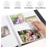 Zesthouse Large 18In Photo Album Self Adhesive 60 Pages, Scrapbook Albums with Sticky Page Holds 10x12 & 8x10 & 5X7 & 4x6 Pictures, DIY Photo Book Ideal Gift for Family Wedding Baby
