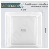 S97014094 Bathroom Fan Cover Grille and Lens for Br-oan Nu-tone 678, 679, 679FL, 679FLT, 680, 680FL, 680FLT, M680, HD50L, HD80L, 678C