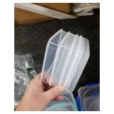 4 PCS Sandwich Containers - 100% Airtight & BPA-Free & Microwave & Dishwasher Safe Kitchen Storage Containers with Upgraded Snaps, 2 heightened Containers for Lunch Boxes and 2 normal version