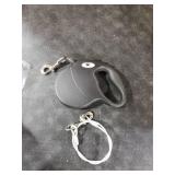 CROWN PAWS 16ft Retractable Dog Leash for Large Breed Dogs up to 110 lbs with a Detachable Chew Proof Extender Wire Ropes (Black L)