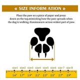 XSY&G Dog Boots,Waterproof Dog Shoes,Dog Booties with Reflective Rugged Anti-Slip Sole and Skid-Proof,Outdoor Dog Shoes for Medium Dogs 4Pcs-Size 3