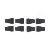 JeCar Door Hinge Covers ABS Exterior Accessories for Jeep Wrangler JK JKU 2007-2018, Black