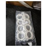 Super Z Outlet Foldable 28 Ring Hole Slots Space Saving Clothing Closet Hanger Scarf, Ties, Belts, Socks Organizer for Home Bedroom, Bathroom, Living Room (White)