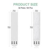 Picture Hanging Strips Heavy Duty, No Tools Adhesive Poster Strips for Frame Mounting Strips, Damage Free Frame Hangers for Classroom Walls, Renter Friendly, Apartment Essentials, White 64 PCS