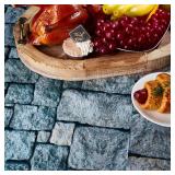 3 Packs Cobblestone Tablecloth Stone Printed Table Cover Medieval Table Decoration Plastic Tablecloth Stone Brick Tablecovers for Medieval Castle Knight Themed Party Supplies, 4.3 x 7.2 Feet
