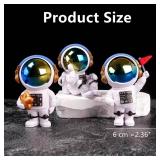 Ni-JASW Gradient Astronaut Figurines, Space Theme Statues Cake Toppers Shelf Room Nursery Home Decor