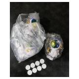 Ni-JASW Gradient Astronaut Figurines, Space Theme Statues Cake Toppers Shelf Room Nursery Home Decor