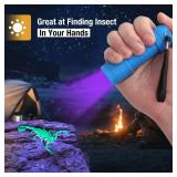 EverBrite Black Light Flashlight 6 Pack, UV Mini Flashlight, 9-Led 395nm Detector for Pet Urine, Stains, Scorpions, AAA Batteries Included
