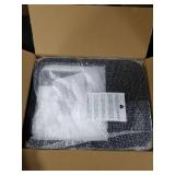 Kitstorack TV Tray Table, Adjustable Height & Flip-Top & Rounded Metal Corners, Snack Table for Couch, Sofa, Bed, Chair, Living Room, C Shaped End Side Table for Eating, Dinner or Laptop, Small Spaces