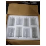 wookgreat Hobnail Drinking Glasses, 8 pcs Embossed Designed Glass Cups-4 Highball Glasses 12oz & 4 Rocks Glasses 12oz, Mojito Cups, Mixed Drink Cocktail Glass, Bar Glassware for Cocktail, Whiskey