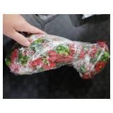 Hommyea Artificial Hanging Flowers for Outdoors, 2 Pcs Fake Hanging Plant Spring Summer Decor, UV Resistant No Fade Faux Flower for Front Door Porch Planter Patio Yard Garden(Red)