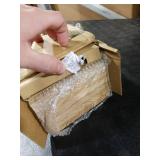 WOPITUES Wood Floating Shelves Set of 6, Shelves for Wall Decor, Farmhouse Shelf for Bedroom, Bathroom Storage Shelves, Book Shelves for Living Room - Rustic Brown