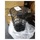 Mind Reader Single Serve Coffee Pod Carousel, 35 Pod Capacity, Lazy Susan, Metal Mesh, 6.15L x 6.15W x 12.5H, Black