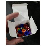 Zonon 64 Pcs Board Games Pieces Multicolor Plastic Pawn Chess Pieces, 1 Inch Tabletop Bulk for Board Component Tabletop Markers Accessories