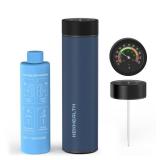 KEKHEALTH TSA Approved Insulin Cooler Travel Case, 60H Diabetes Medication Cooler with Large Dial Mechanical Thermometer & Biogel Ice Pack, Compact Diabetic Travel Case for Medicine Storage