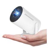 ENUOSUMA Super Mini Projector with WIFI 6 and Bluetooth, 4K 1080P Support Portable Projector, Built-in App, Android 11, 200 ANSI, Auto Keystone Correction, Video Projector for Laptop/PC/Smartphone