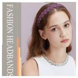 Springtime 12pcs Hard Headbands with Teeth for Girls Women Thin Plastic Hair Headbands for Teens Lady