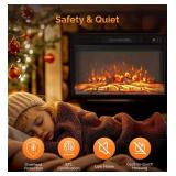 APPEARS NEW - 26-inch Electric Fireplace Insert with Remote  - Retail: $199