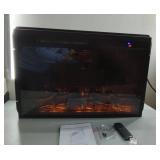 APPEARS NEW - 26-inch Electric Fireplace Insert with Remote  - Retail: $199
