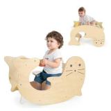 APPEARS NEW - Olakids Climbing Arch for Toddlers, 3 in 1 Kids Wooden Rocking Horse Toy Climber Rocker Play Table, Baby Pikler Montessori Indoor Activity Climb Gym Playground Gift for Boys Girls