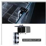 APPEARS NEW - SIKGFPN Adjustable Turtle Basking Platform, 16-19 Inch Wide, Slip-Resistant Ramp, Acrylic, Transparent, Ideal for Turtle Tank Accessories  - Retail: $72