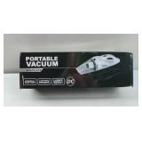 APPEARS NEW - Car Vacuum Cleaner, 12.1 inch Wired with Dust Box, Extended Hose and Multi-Tool Attachments for Auto Interior (Red)