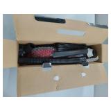 APPEARS NEW - Car Vacuum Cleaner, 12.1 inch Wired with Dust Box, Extended Hose and Multi-Tool Attachments for Auto Interior (Red)