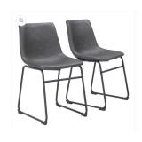 APPEARS NEW - Zuo Modern Smart Dining Chairs - Set of 2 (Gray)  - Retail: $129