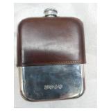 Scarpe DI BIANCO Leather Pewter Flask Reverse Sombrero, Calf Marble   - Retail: $250