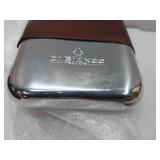 Scarpe DI BIANCO Leather Pewter Flask Reverse Sombrero, Calf Marble   - Retail: $250