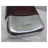 Scarpe DI BIANCO Leather Pewter Flask Reverse Sombrero, Calf Marble   - Retail: $250