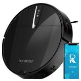 ROPVACNIC Robot Vacuum Cleaner with 3000Pa Cyclone Suction, APP/Voice/Remote Control, Automatic Self-Charging Robotic Vacuum, Scheduled Cleaning, Ideal for Pet Hair, Hard Floor, Low Carpet