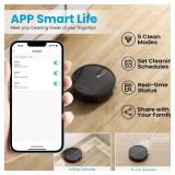 ROPVACNIC Robot Vacuum Cleaner with 3000Pa Cyclone Suction, APP/Voice/Remote Control, Automatic Self-Charging Robotic Vacuum, Scheduled Cleaning, Ideal for Pet Hair, Hard Floor, Low Carpet