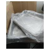 APPEARS NEW - Chafing Dish Buffet Set 4 Packs,8 Quart Stainless Steel Foldable Rectangular Chafing Full Size Food Pan,Chafing Servers With Covers buffet servers and food warmers for parties wedding ou