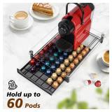 RECAPS Coffee Pod Holder Storage Small Pod Drawer Pods Holder Compatible with Nespresso Original Line Coffee Pods Kitchen Organizer Holds 60 Pods ï¼NOT Compatible with Vertuolineï¼