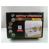 APPEARS NEW - Scratch-Resistant Acrylic Turtle Tank (15.7Ã11.8Ã10 Inch) with Water Filter - Durable Reptile Habitat for Aquatic/Terrestrial Pets, Baby Turtles & Fish | Anti-Scratch Clear Terrari