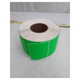 Green Industrial Label Rolls - 3 x 4 - qty unknown
